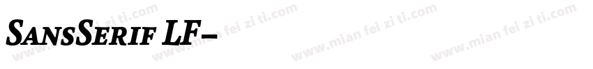 SansSerif LF字体转换